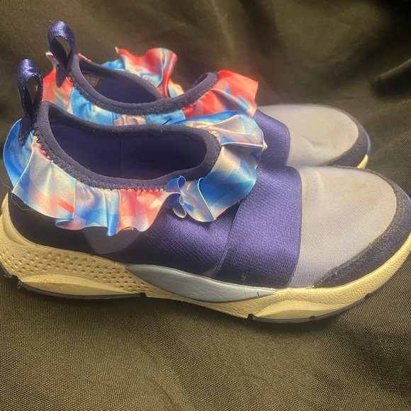 Skechers- Girls Ruffle ,‎ Blue Pink Shoe-Size:12.5 - Picture 1 of 7